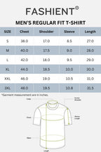 Men's Cotton Crew Neck Printed T-Shirt - Trendy Graphic Design Tee - Yellow
