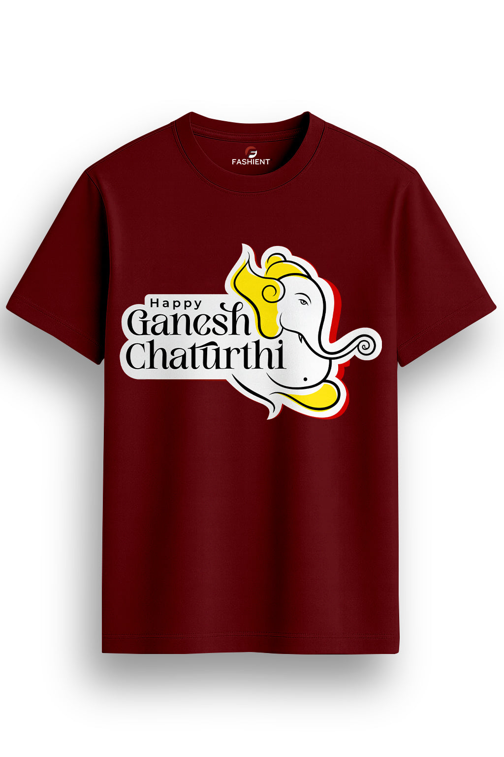 Men’s Custom Ganesha T-Shirt – Personalized Name, & Text Printed Ganpati Tee for Ganesh Chaturthi