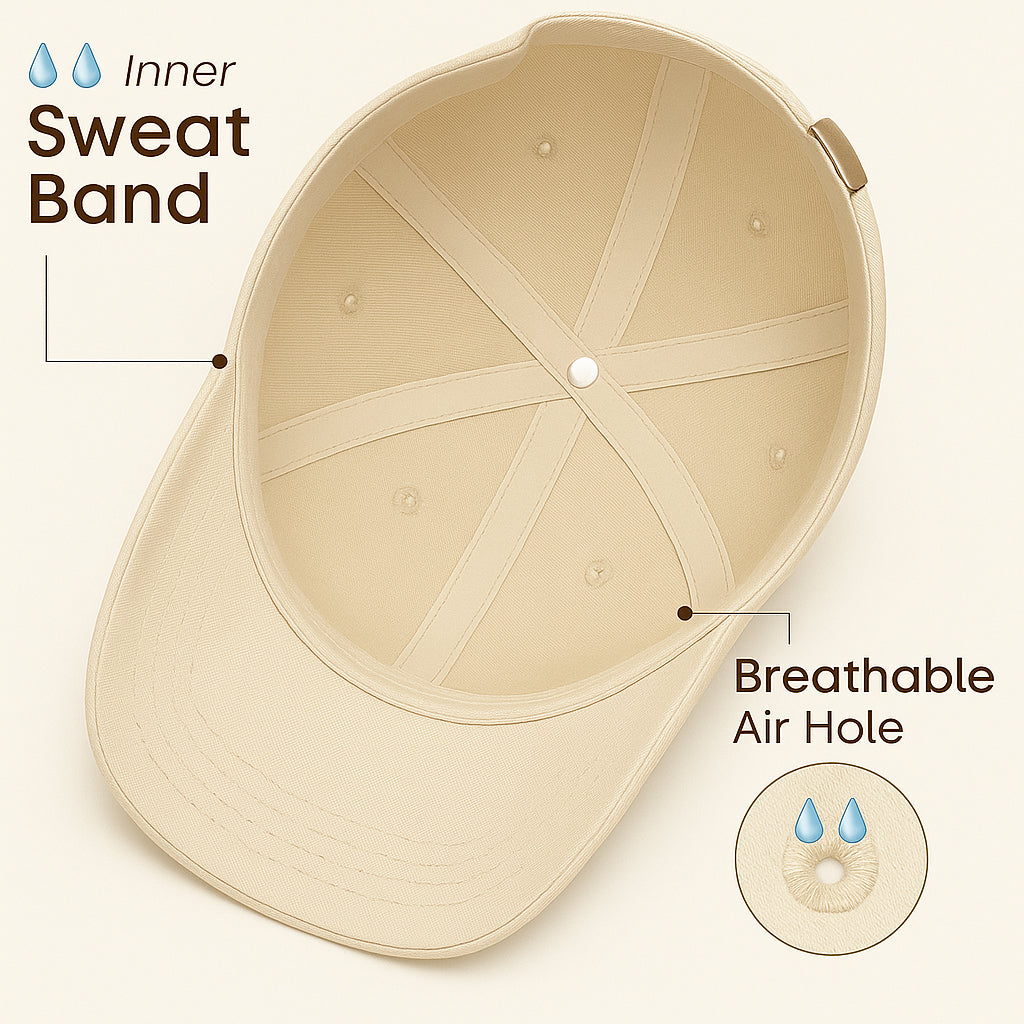 Men's Baseball Cap Pack of 2 - Lightweight Adjustable Cotton Hats