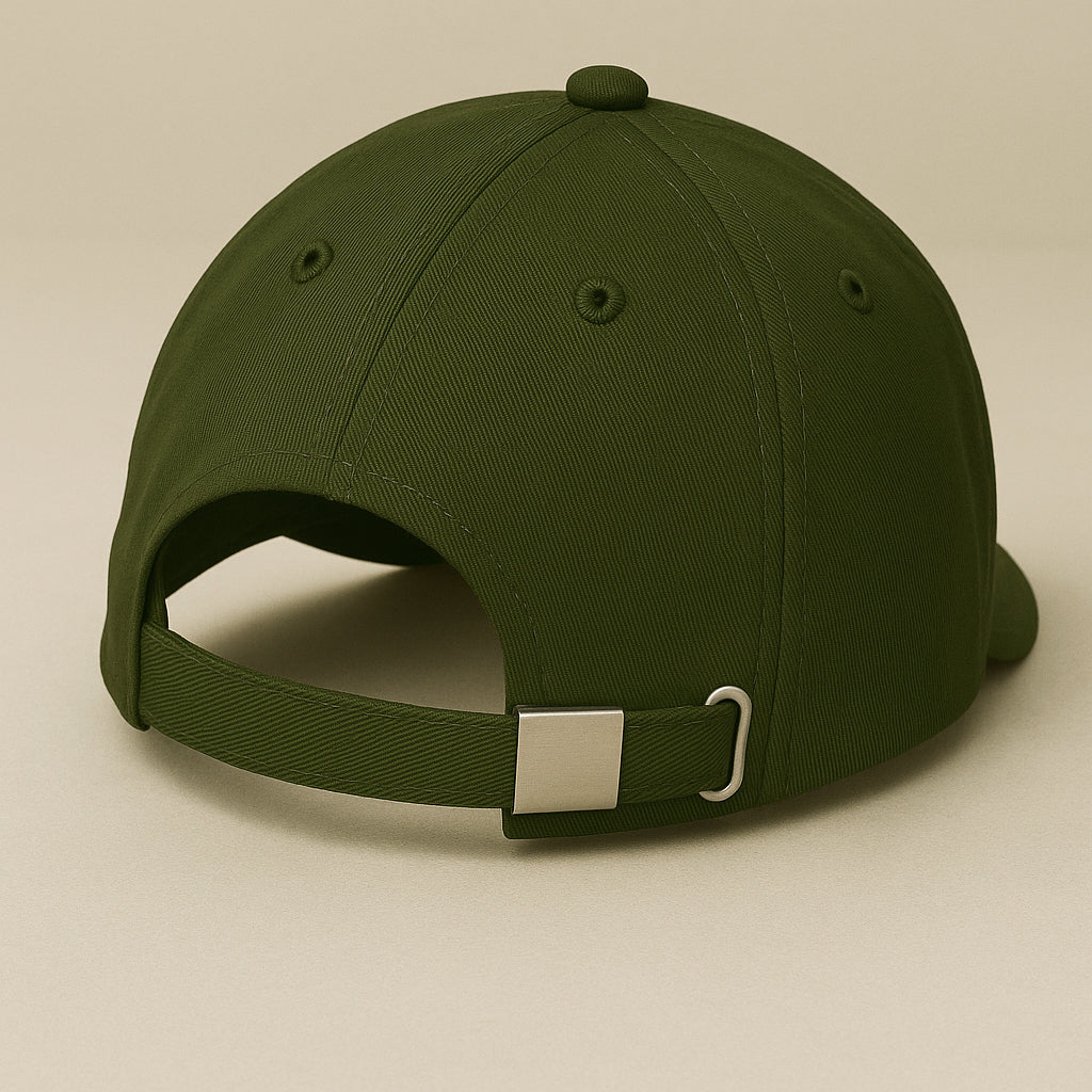 Casual Cotton Baseball Cap - Men's Adjustable, Breathable, Classic Style - Olive