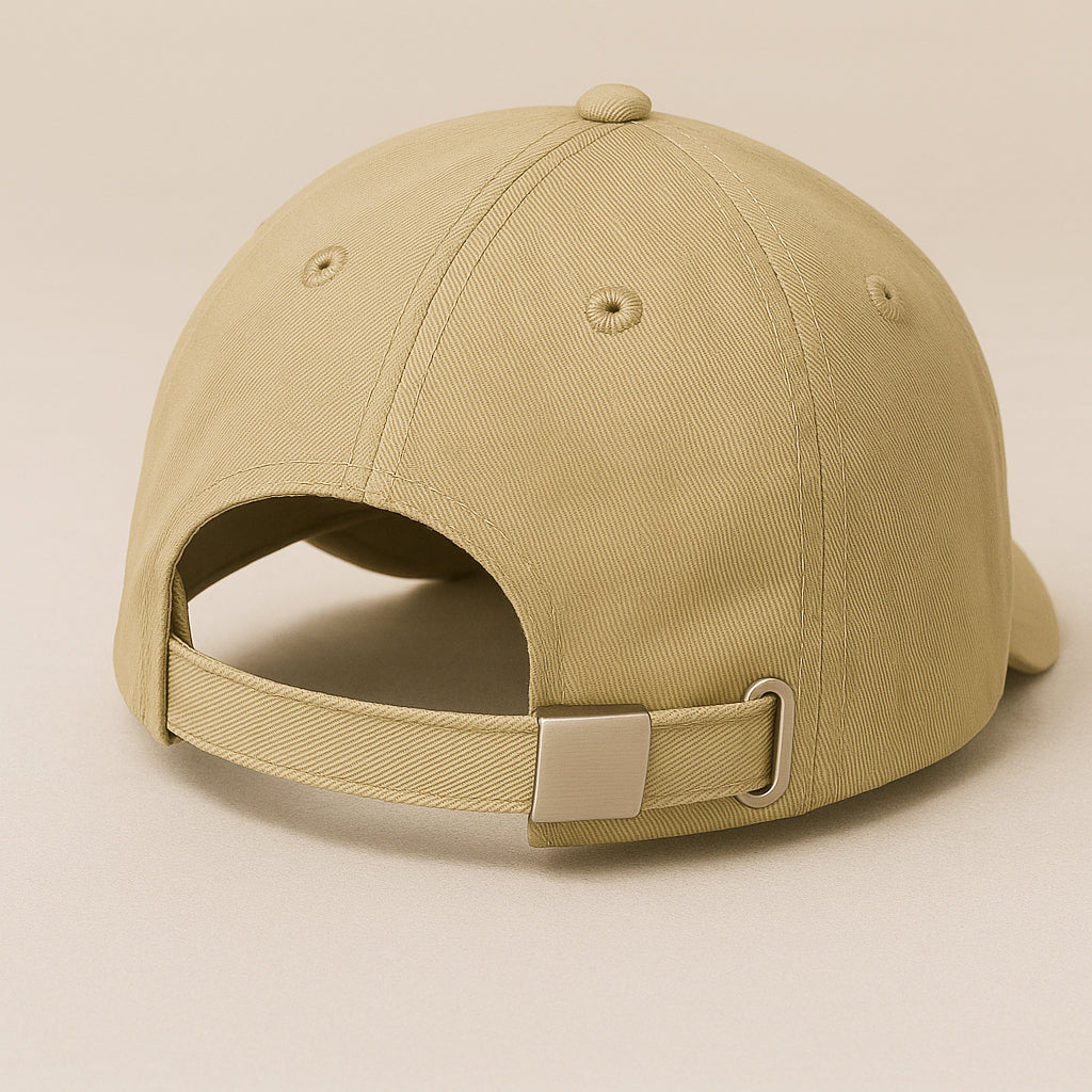 Men'sBaseball Cap Pack of 2 - Lightweight Adjustable Cotton Hats (Beige Olive)