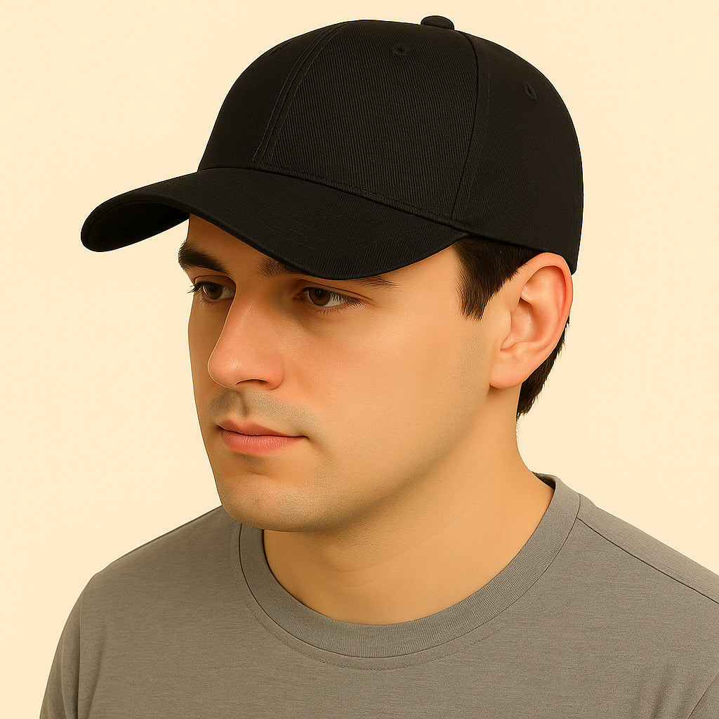 Baseball Cap Casual Cotton 3-Pack - Men'sAdjustable Headwear (Black White Grey)