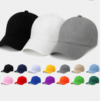 Baseball Cap Casual Cotton 3-Pack - Men'sAdjustable Headwear (Black White Grey)