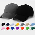 Men'sBaseball Cap Pack of 2 - Lightweight Adjustable Cotton Hats (Grey Black)