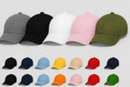 Cotton Baseball Cap - Pack of 5 For Men - Grey, Black, White, Pink, Olive