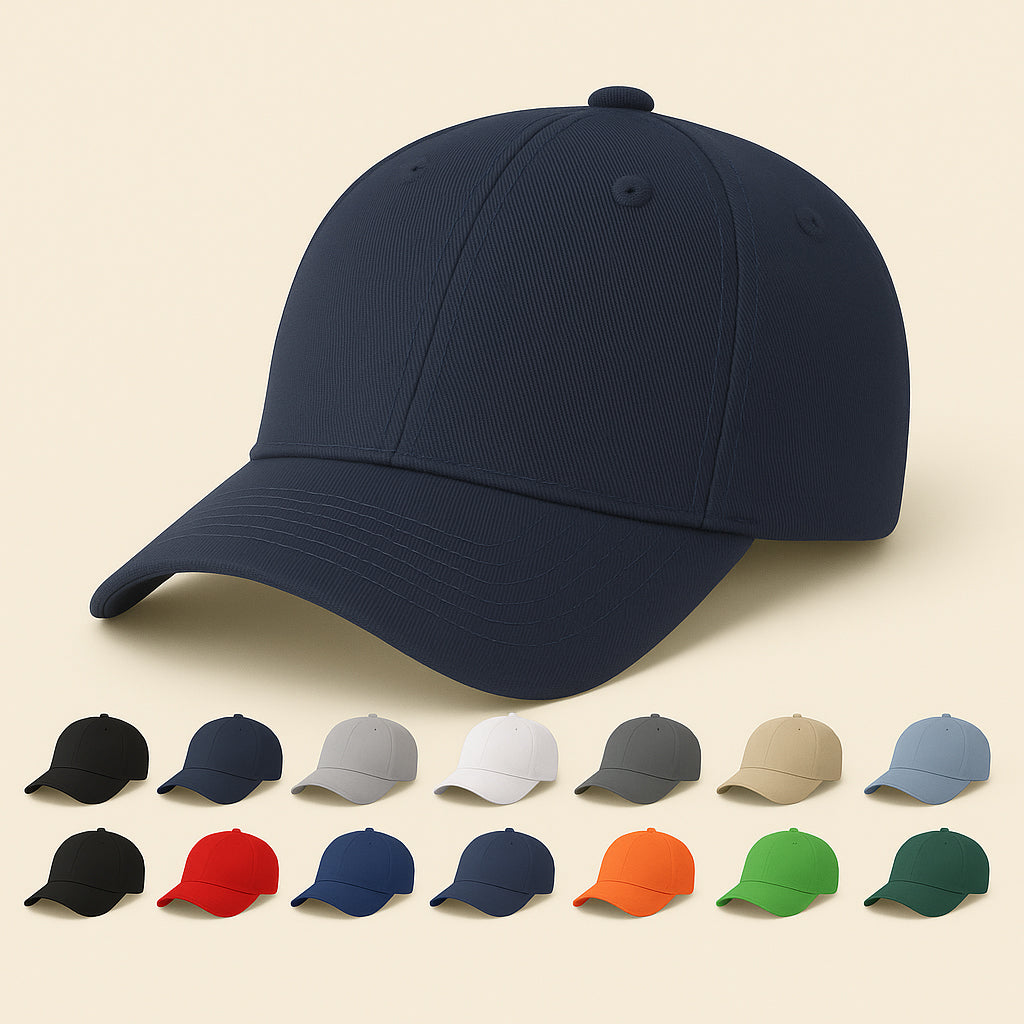Casual Cotton Baseball Cap - Men'sAdjustable, Breathable, Classic Style (Blue)