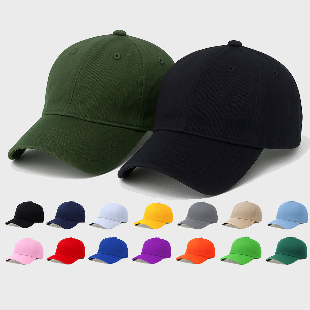 Men'sBaseball Cap Pack of 2 - Lightweight Adjustable Cotton Hats