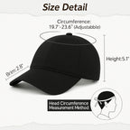 Men'sBaseball Cap Pack of 2 - Lightweight Adjustable Cotton Hats