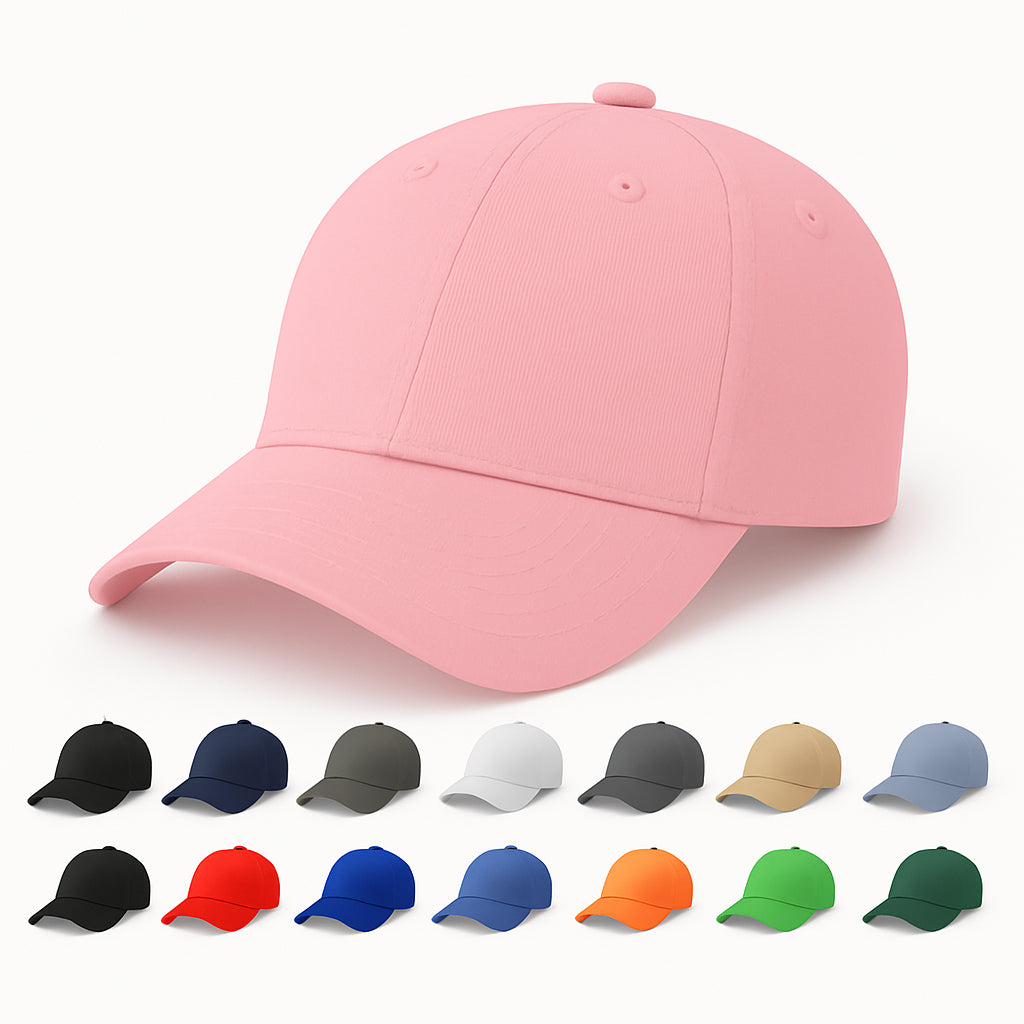 Casual Cotton Baseball Cap - Men'sAdjustable, Breathable, Classic Style (Pink)
