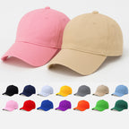 Men'sBaseball Cap Pack of 2 - Lightweight Adjustable Cotton Hats (Pink Beige)