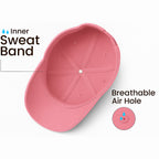 Men'sBaseball Cap Pack of 2 - Lightweight Adjustable Cotton Hats (Pink Beige)