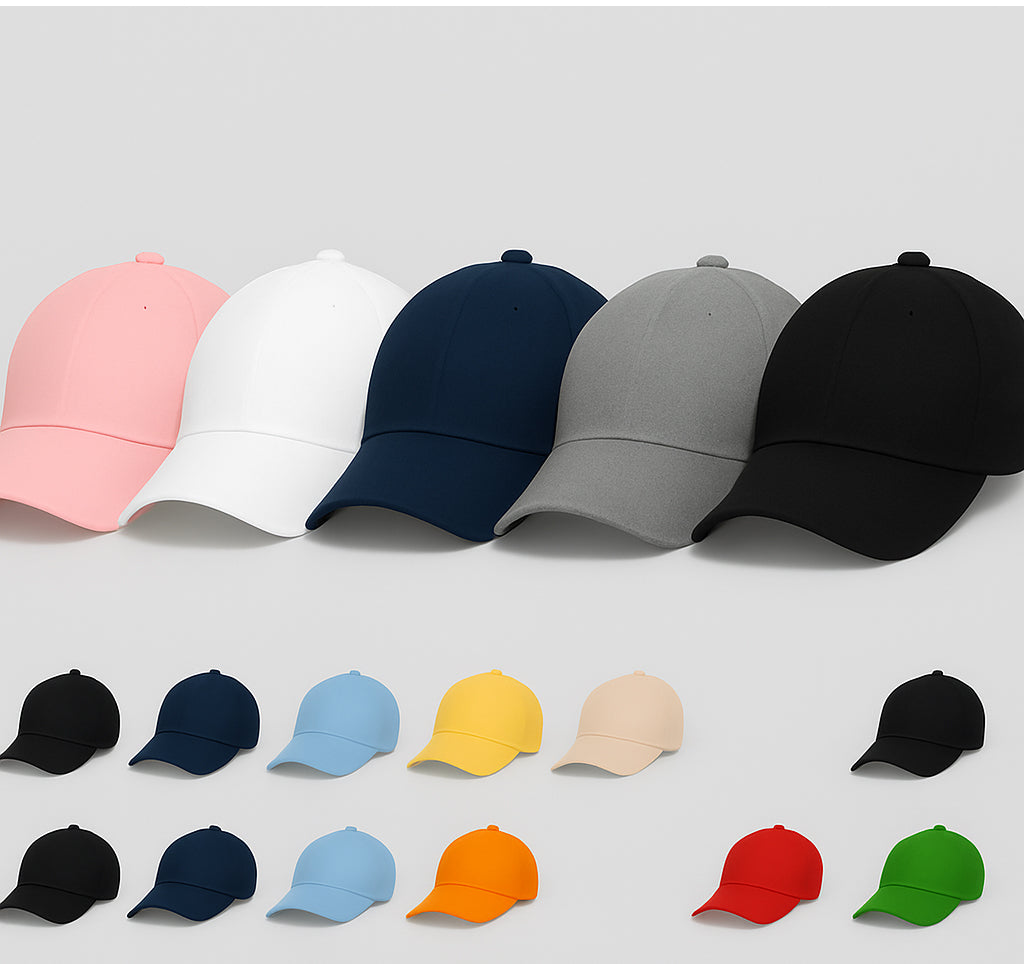 Cotton Baseball Cap - Pack of 5 For Men