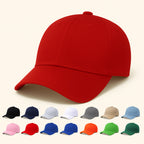 Casual Cotton Baseball Cap - Men'sAdjustable, Breathable, Classic Style (Red)