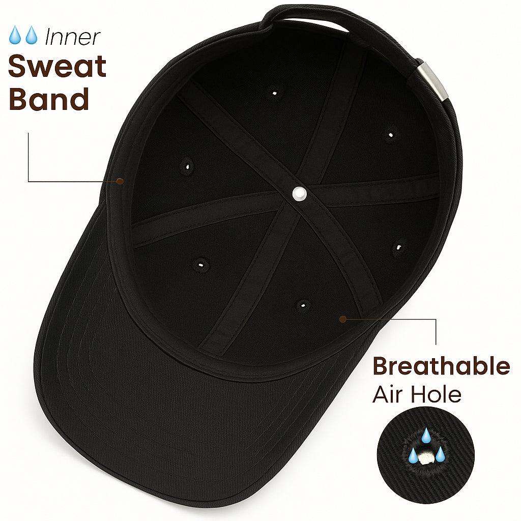 Men'sBaseball Cap Pack of 2 - Lightweight Adjustable Cotton Hats