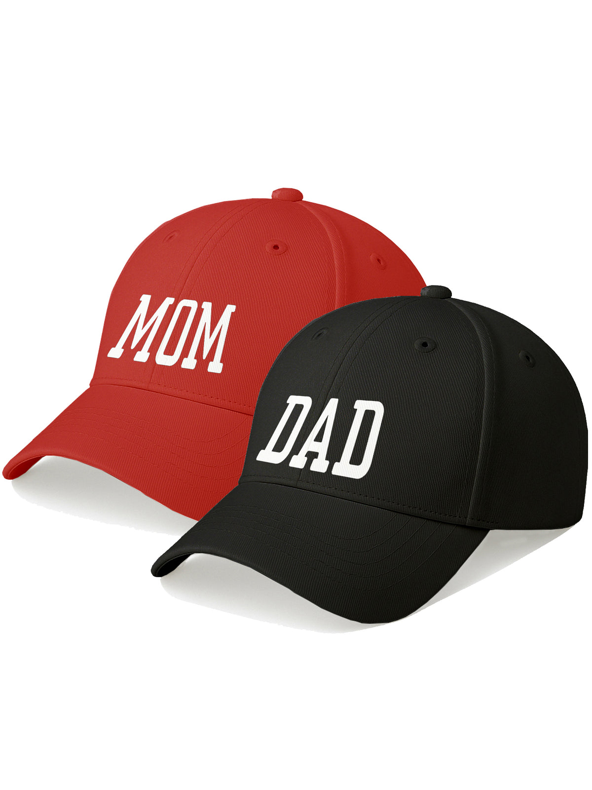 MOM & DAD Matching Printed Caps