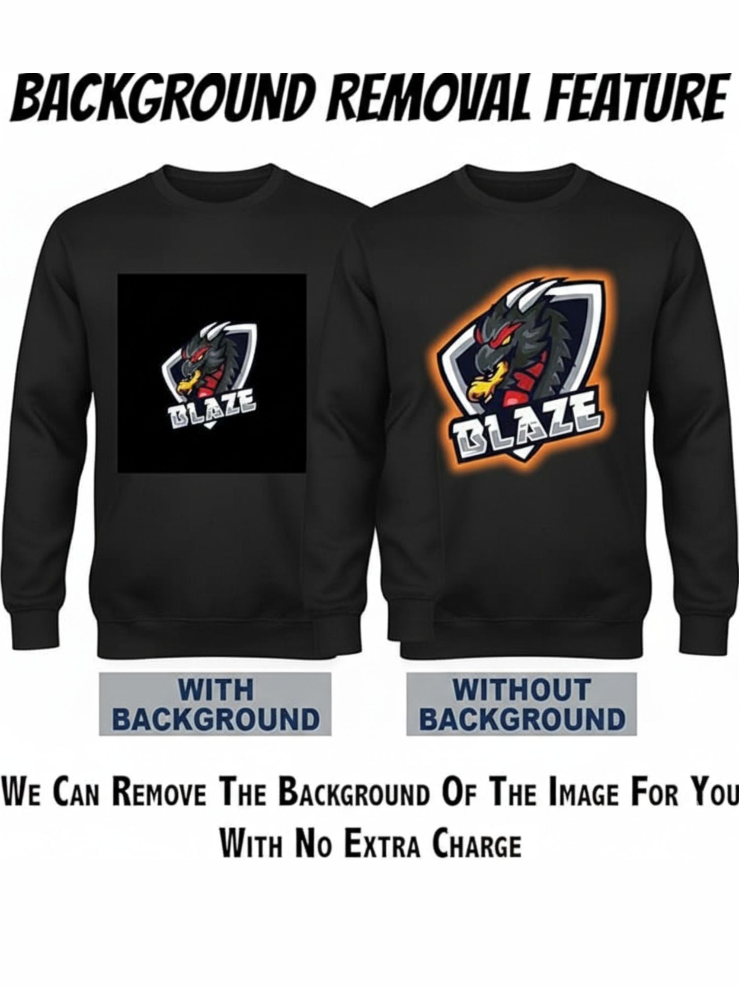 Custom Sweatshirt for Unisex with Design Your Photo, Text, Company Name, Logo