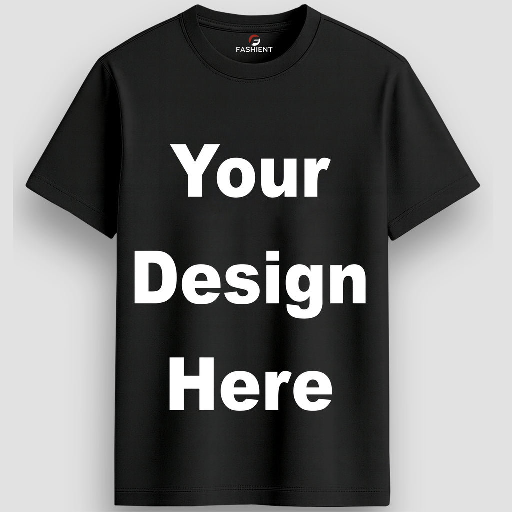 Custom T-Shirt for Men with Design Your Photo, Text, Company Name, Logo