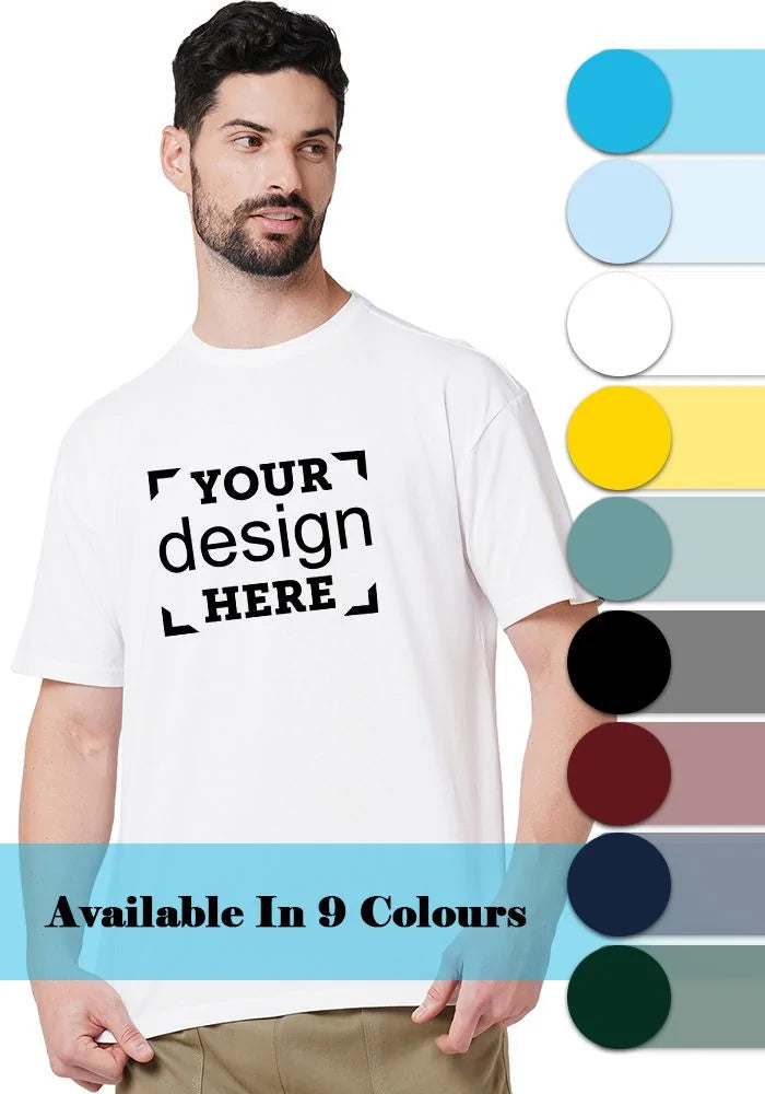 Custom Oversized T-Shirt for Unisex with Design Your Photo, Text, Company Name, Logo