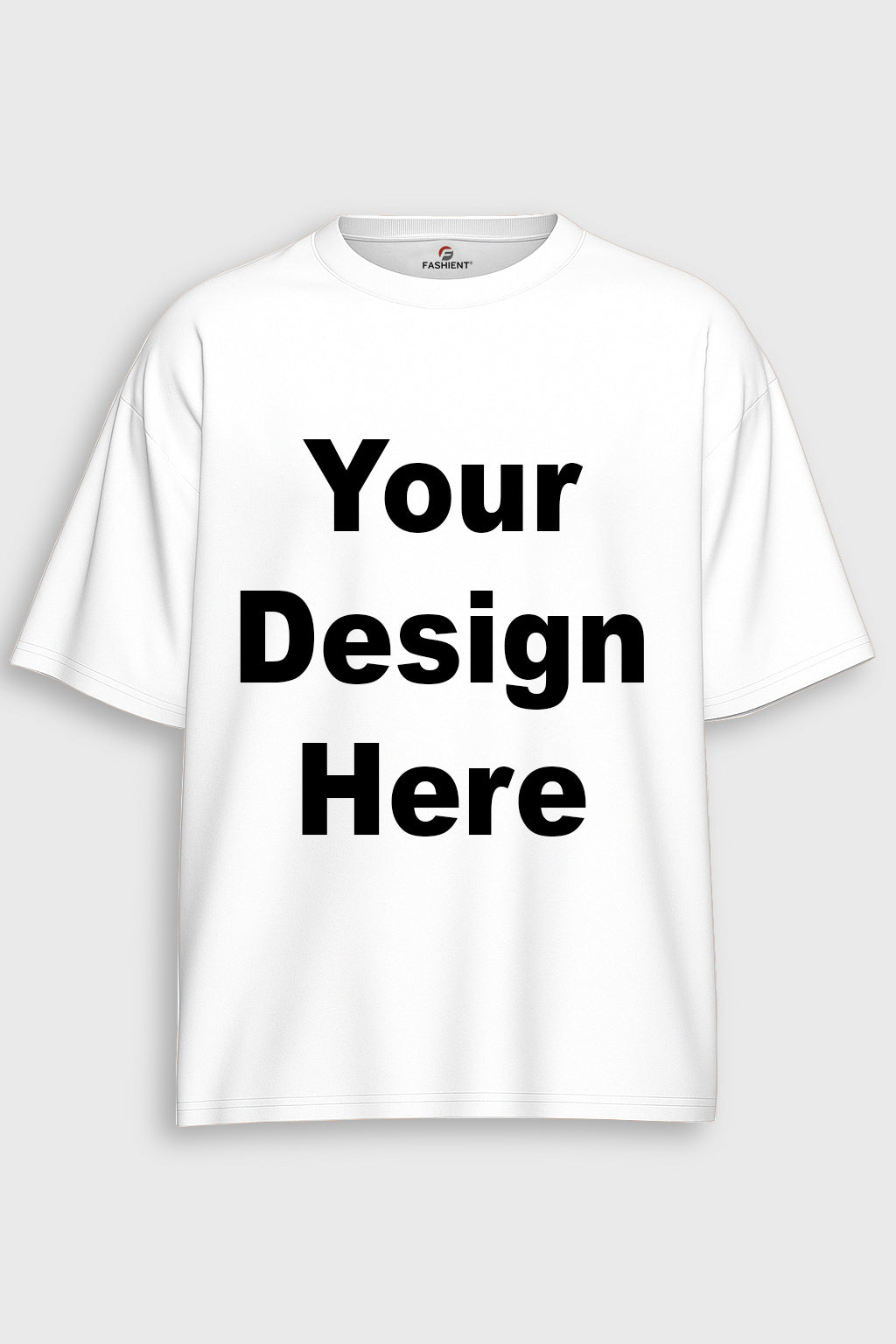 Custom Oversized T-Shirt for Unisex with Design Your Photo, Text, Company Name, Logo