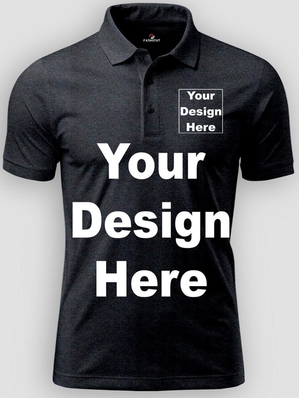 Custom Polo T-Shirt for Men and Women with Design Your Photo, Text, Company Name, Logo