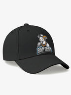 Rap Goat Printed Black Baseball Cap for Men & Women Adjustable Unisex Hip Hop Style Cap Casual Streetwear Hat