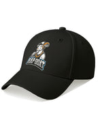 Rap Goat Printed Black Baseball Cap for Men & Women Adjustable Unisex Hip Hop Style Cap Casual Streetwear Hat