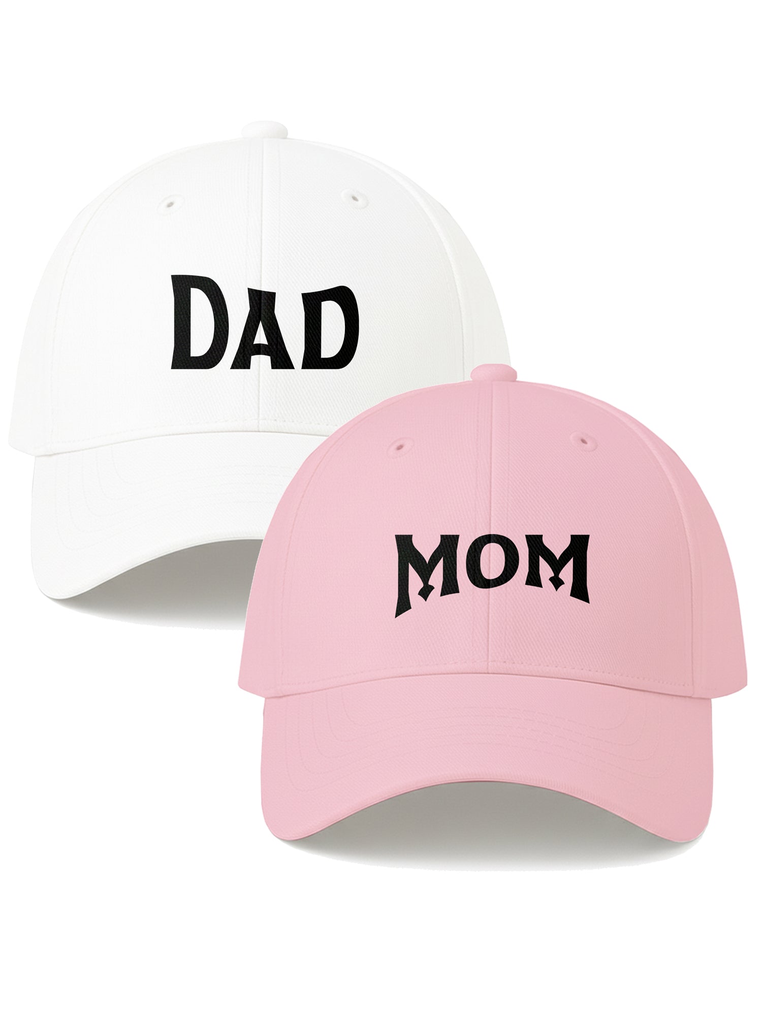 Mom Dad Matching Cap Combo Adjustable Baseball Caps Perfect Gift for Parents