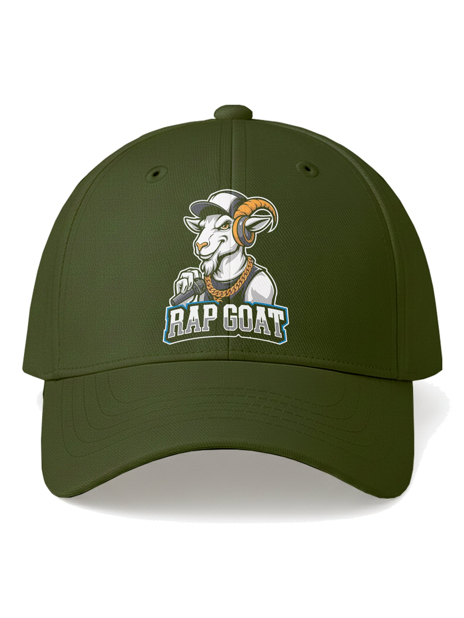 Rap Goat Printed Baseball Cap for Men & Women Adjustable Unisex Hip Hop Style Cap Casual Streetwear Hat
