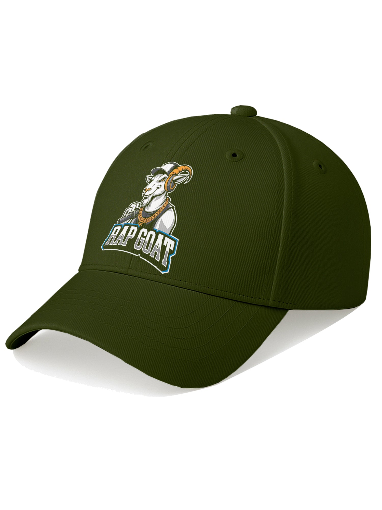 Rap Goat Printed Baseball Cap for Men & Women Adjustable Unisex Hip Hop Style Cap Casual Streetwear Hat