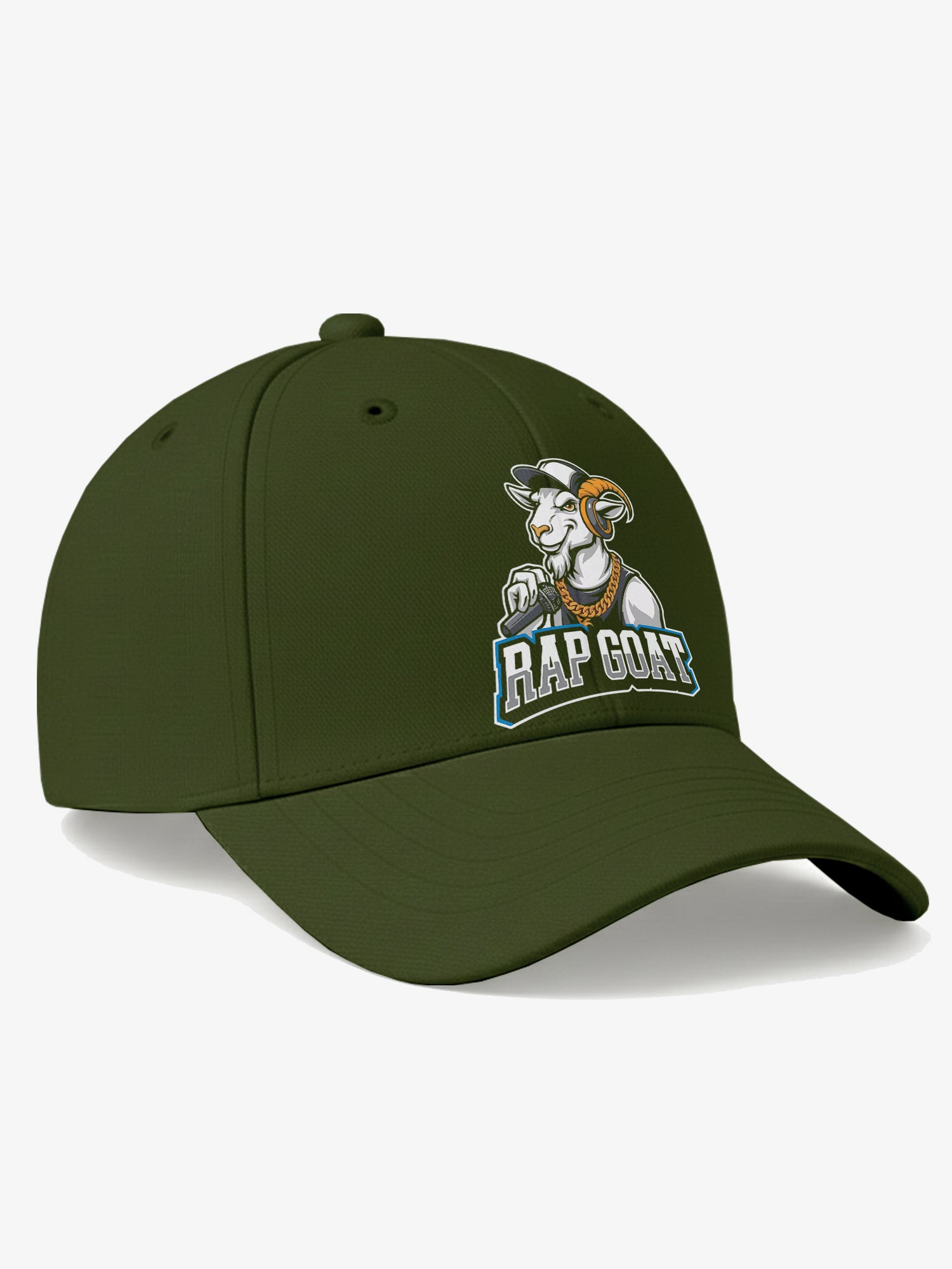 Rap Goat Printed Baseball Cap for Men & Women Adjustable Unisex Hip Hop Style Cap Casual Streetwear Hat