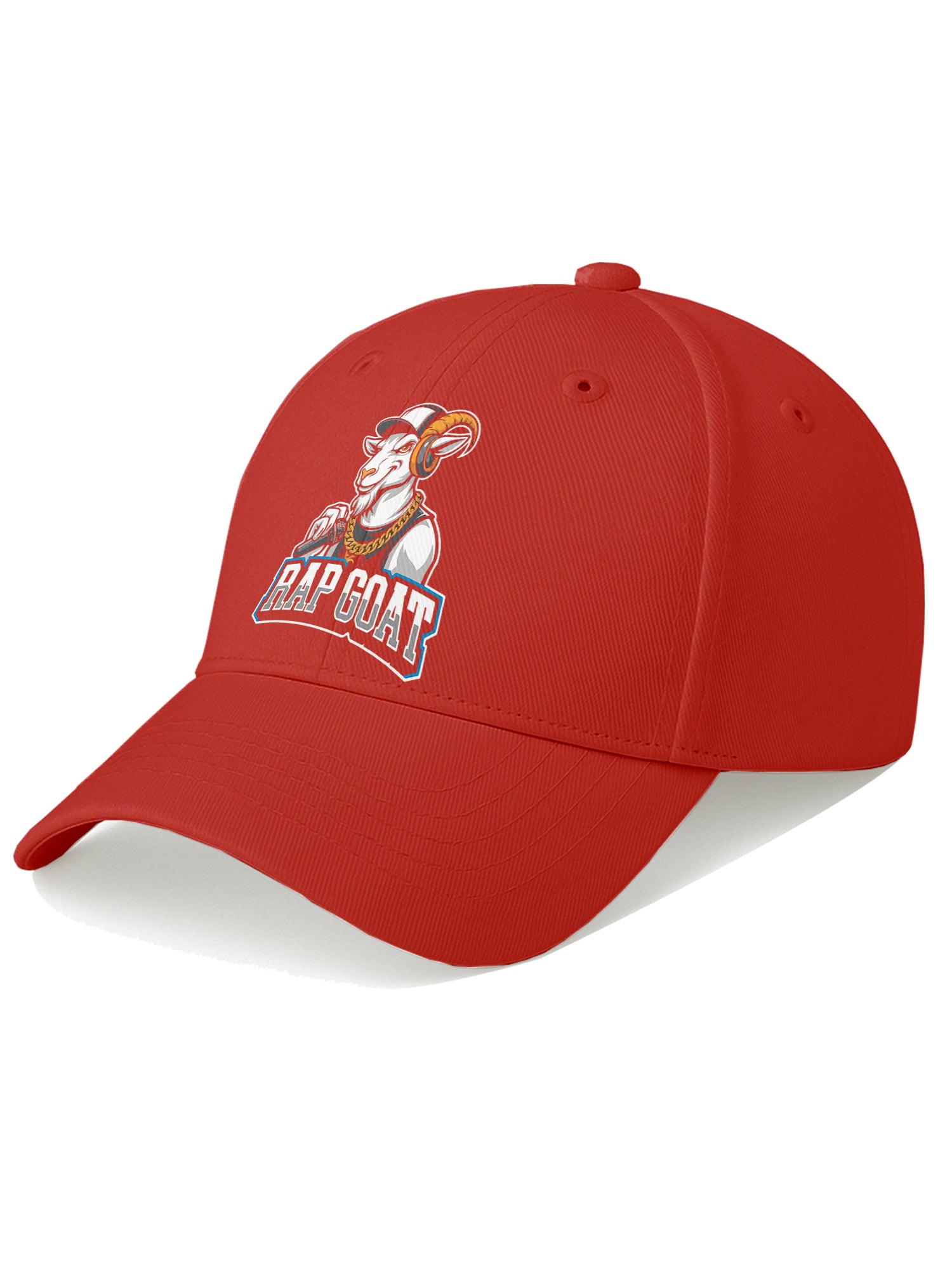 Rap Goat Printed Baseball Cap for Men & Women Adjustable Unisex Hip Hop Style Cap Casual Streetwear Hat