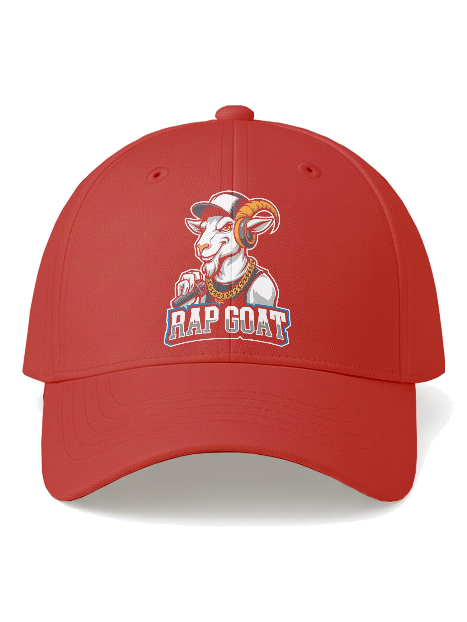 Rap Goat Printed Baseball Cap for Men & Women Adjustable Unisex Hip Hop Style Cap Casual Streetwear Hat