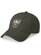 Skull Wings Printed Black Baseball Cap for Men & Women Adjustable Unisex Casual & Streetwear Cap