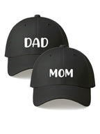 Mom Dad Cap Combo for Parents Gift Printed Adjustable Baseball Caps Casual Wear for Men and Women