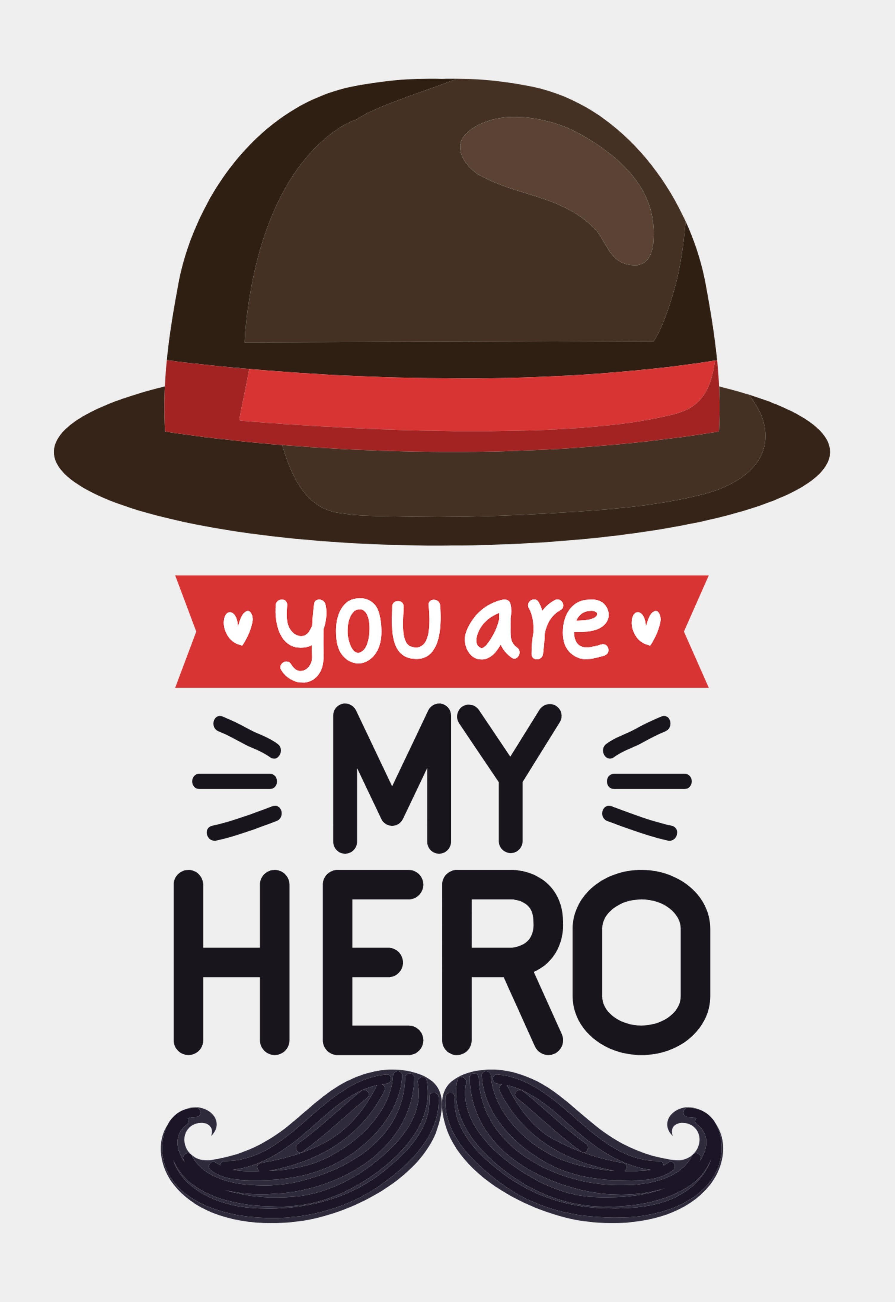 You Are My Hero Printed Beige Baseball Cap Adjustable Unisex Casual Cap