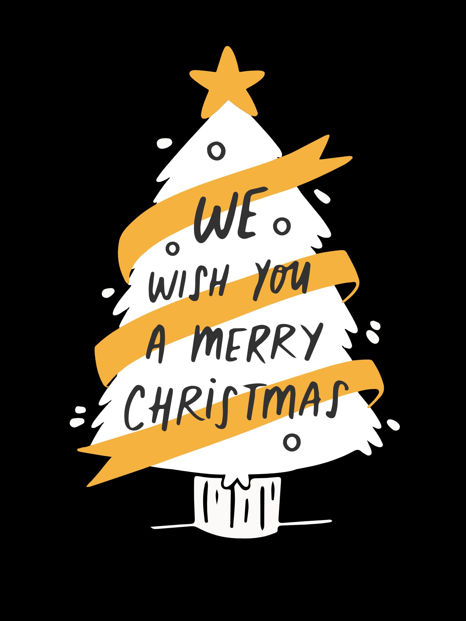 Men’s Christmas Tree Hoodie – “We Wish You a Merry Christmas” Print