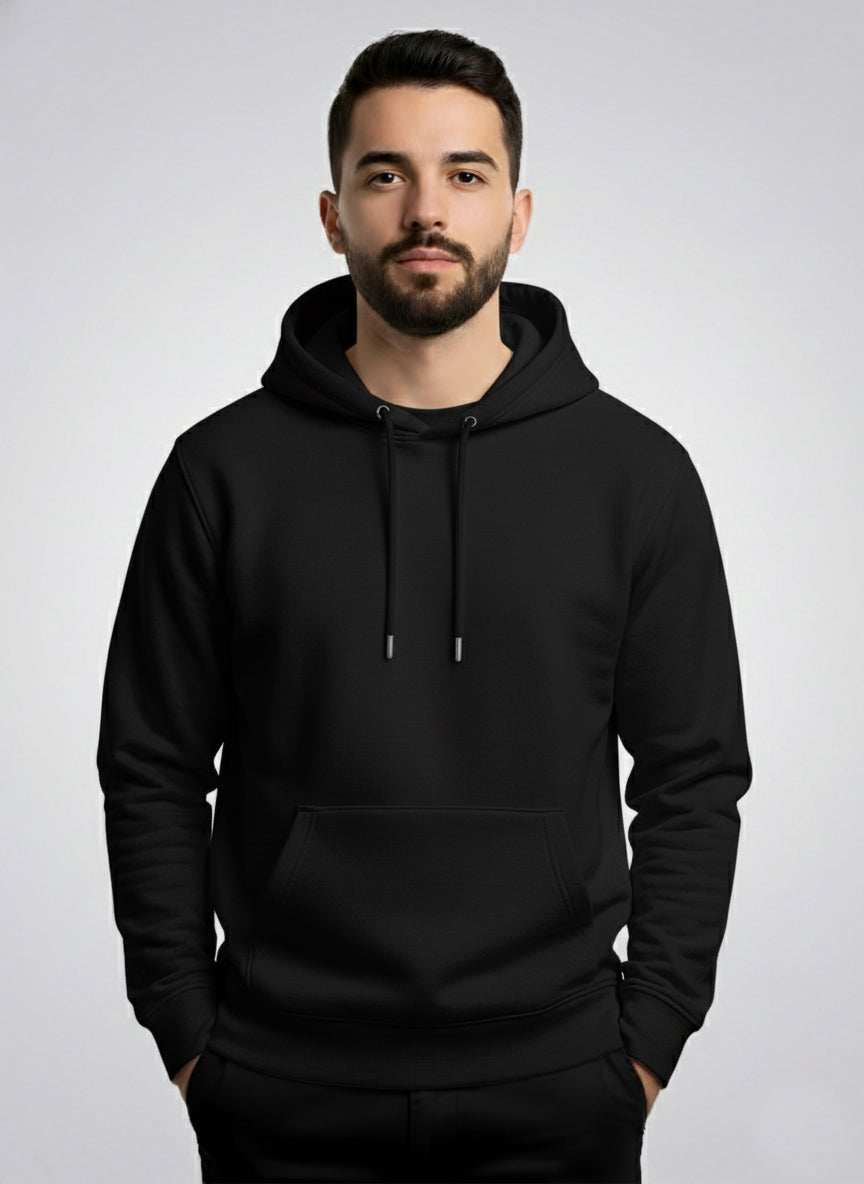 Men’s Christmas Hoodie – Retro Santa Merry Christmas Graphic Print