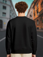 ActiveWear Men’s Cotton Sweatshirt – “Awaken The Flames Phoenix Skull” Graphic Pullover - Black