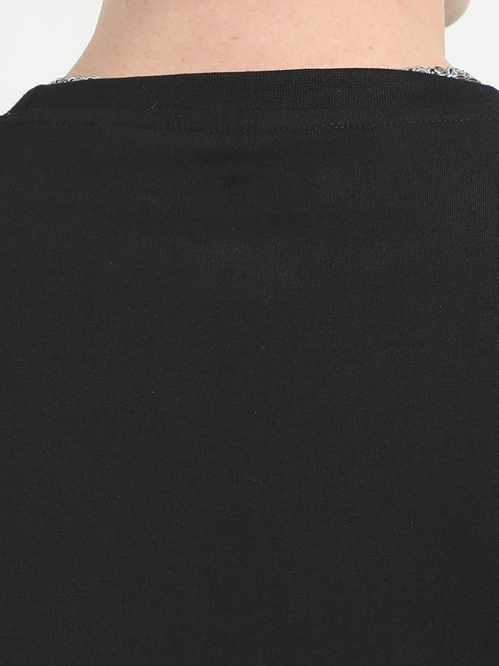 Fashient Men's Beige T-Shirt - Stylish, Comfortable and Everyday Essential - Black