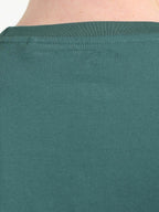 Fashient Men's Beige T-Shirt - Stylish, Comfortable and Everyday Essential - Green