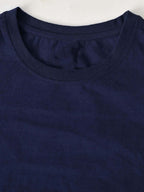 Fashient Men's Beige T-Shirt - Stylish, Comfortable and Everyday Essential - Navy
