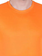 Fashient Men's Beige T-Shirt - Stylish, Comfortable and Everyday Essential - Orange