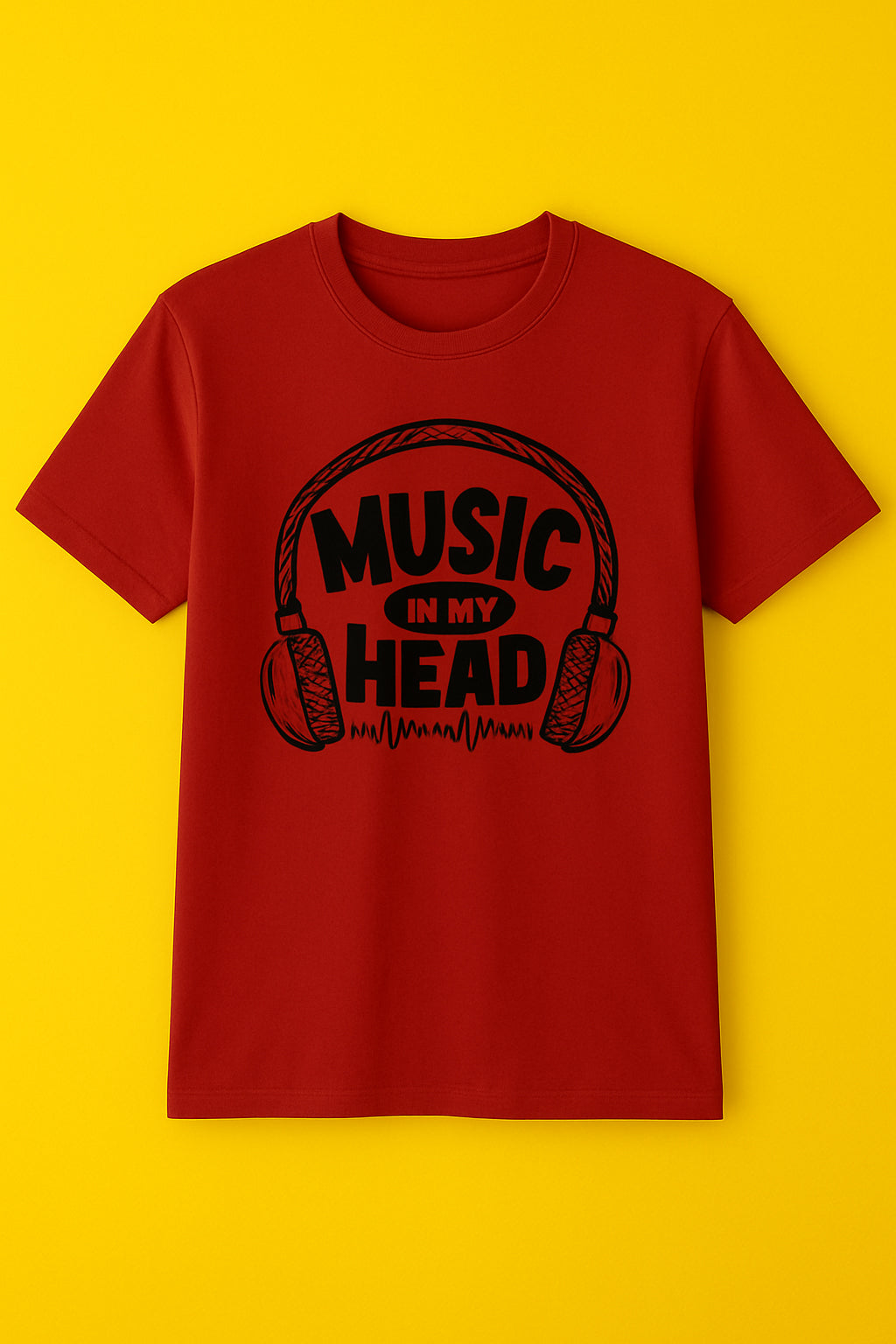 Men's Cotton Crew Neck Printed T-Shirt - Perfect For Casual Outings - Maroon