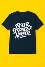 Men's Crew Neck Printed T-Shirt - Premium 100% Cotton For Breathable Comfort - Navy