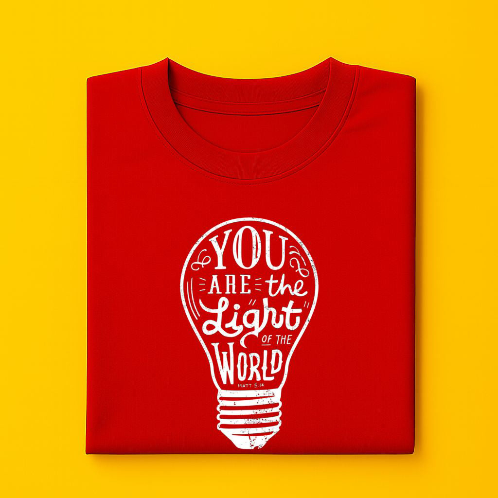 Men's Cotton Crew Neck Printed T-Shirt Soft And Breathable - Red