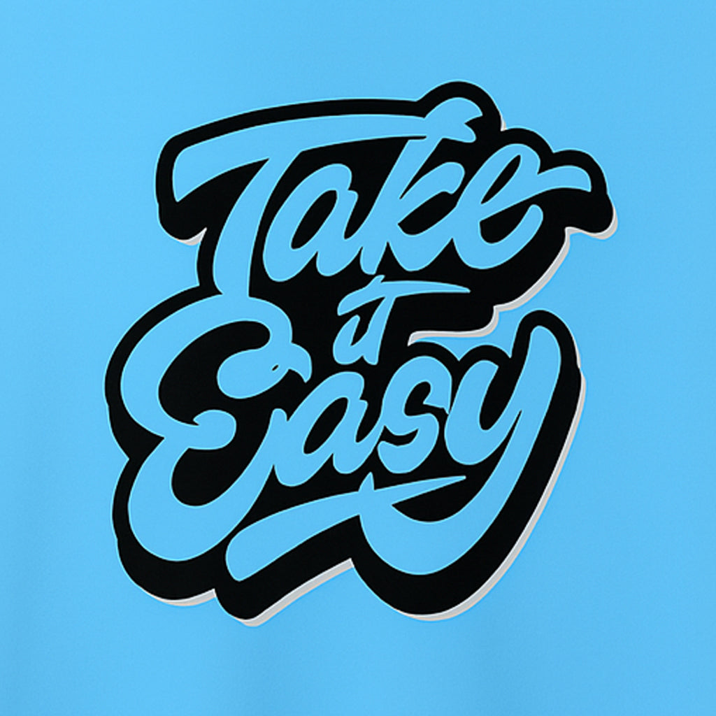 Men's Cotton Crew Neck Printed T-Shirt - Stylish and Cool - Skyblue