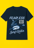 Men's Soft Breathable Cotton Graphic Printed T-Shirt - Navy
