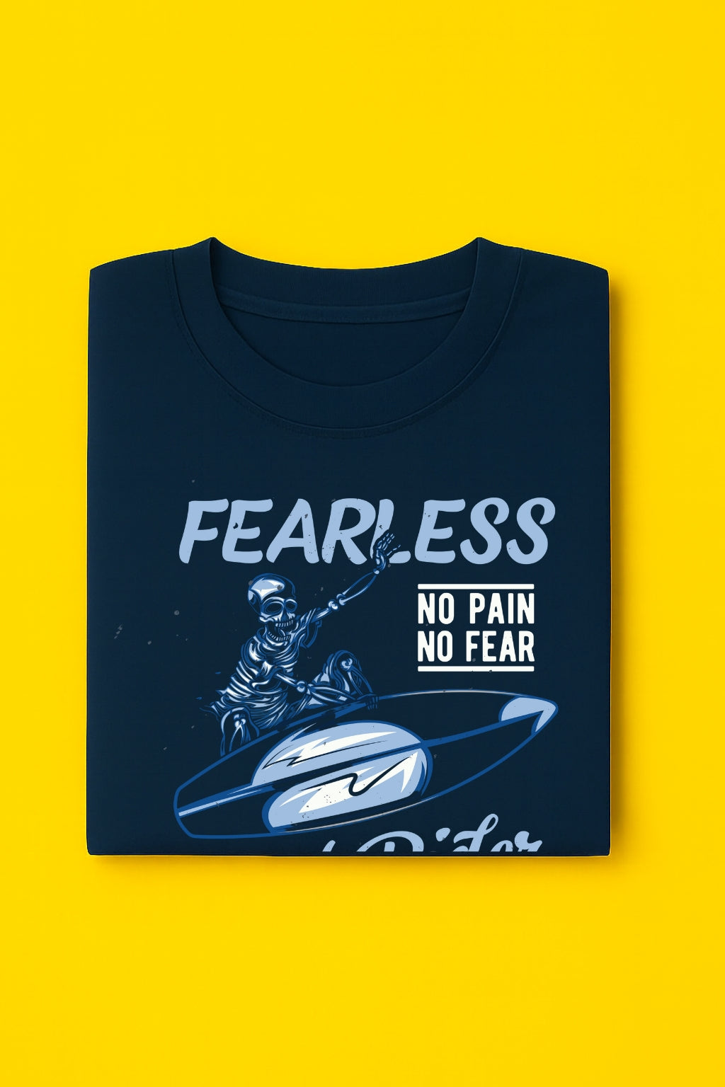 Men's Soft Breathable Cotton Graphic Printed T-Shirt - Navy