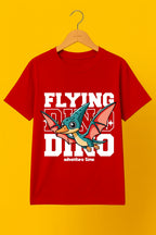 Men's Cotton Adventure Graphic Printed T-Shirt - Red