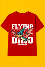 Men's Cotton Adventure Graphic Printed T-Shirt - Red